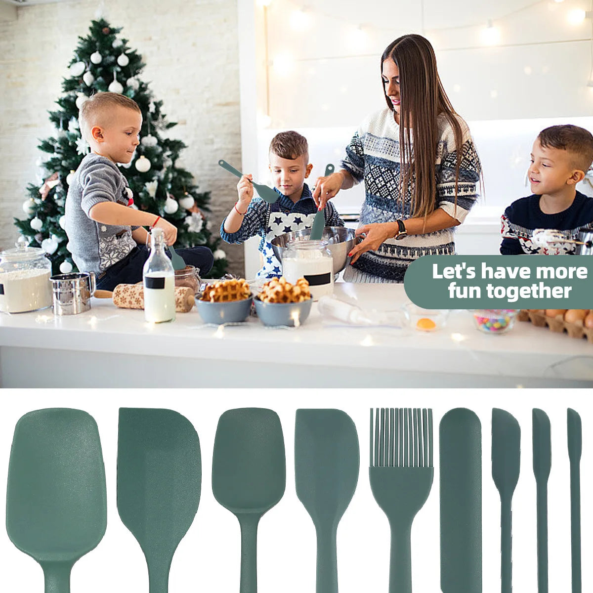 6/9-Piece Silicone Spatula Set