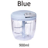 Manual Garlic Chopper & Vegetable Cutter – 900ML Food Processor