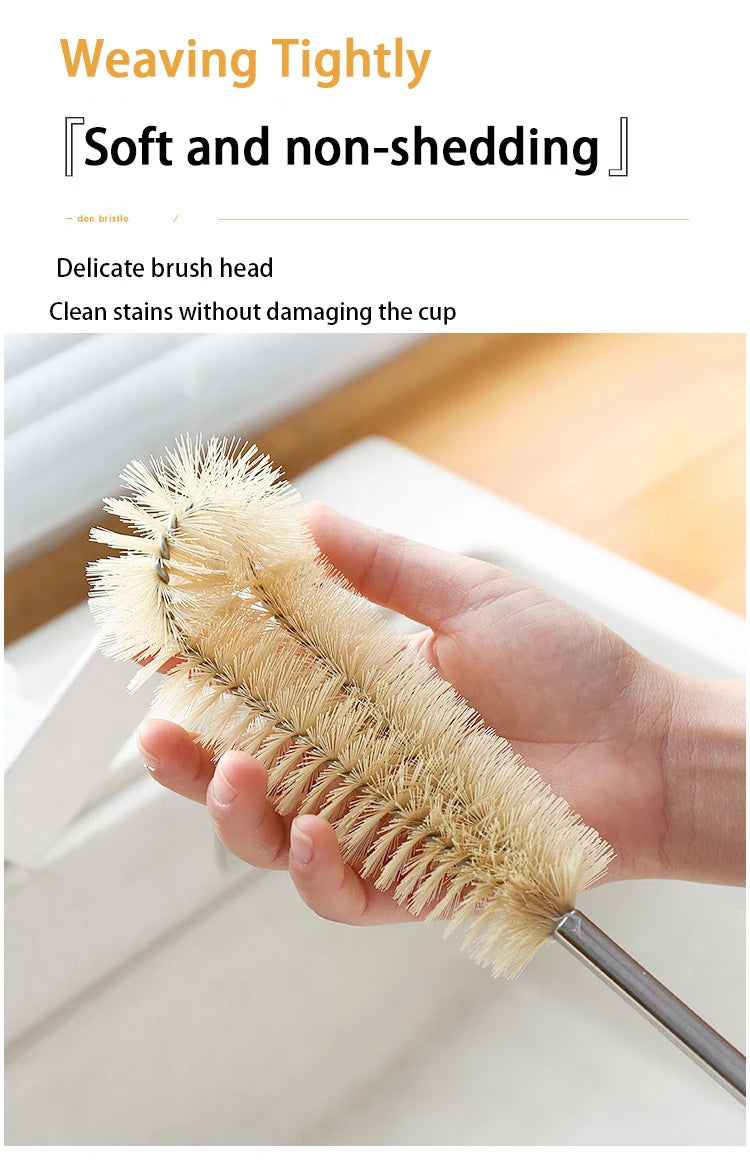 Wooden Long-Handle Bottle Cleaning Brush