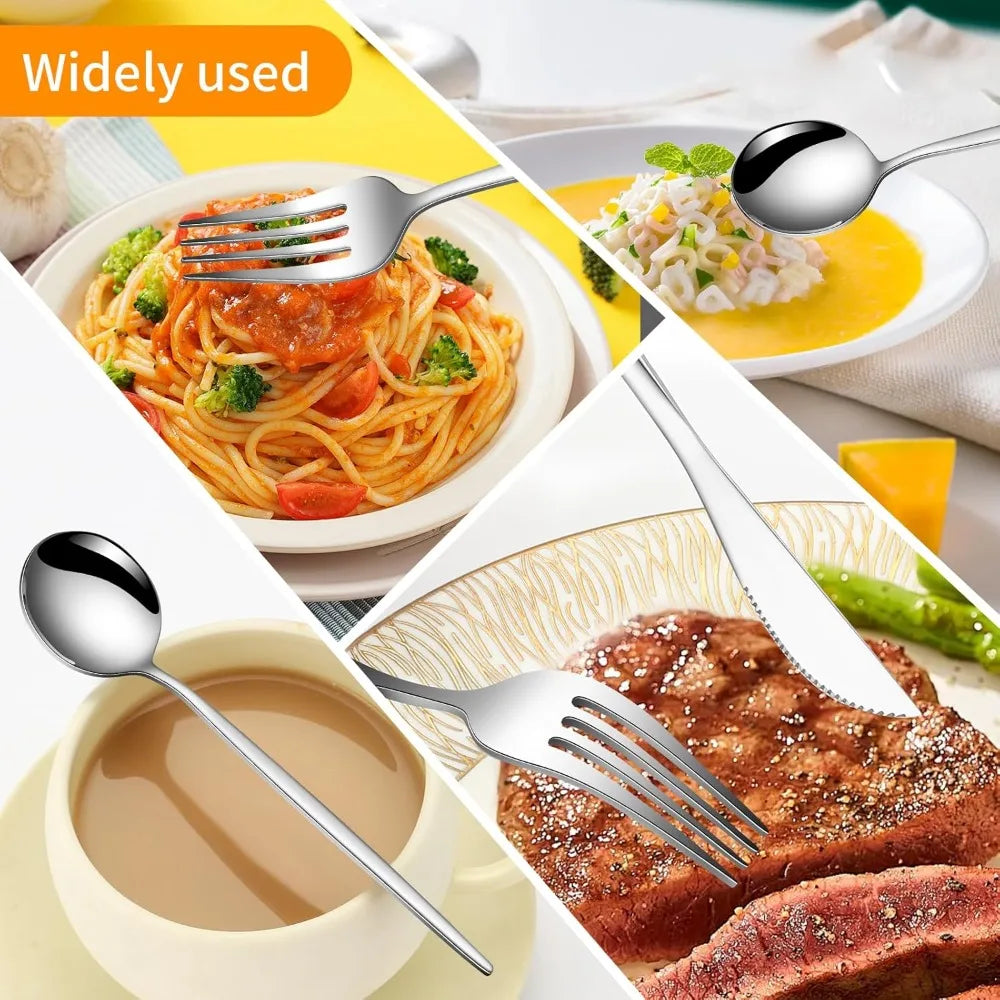 24-Piece Stainless Steel Silverware Set – Service for 6