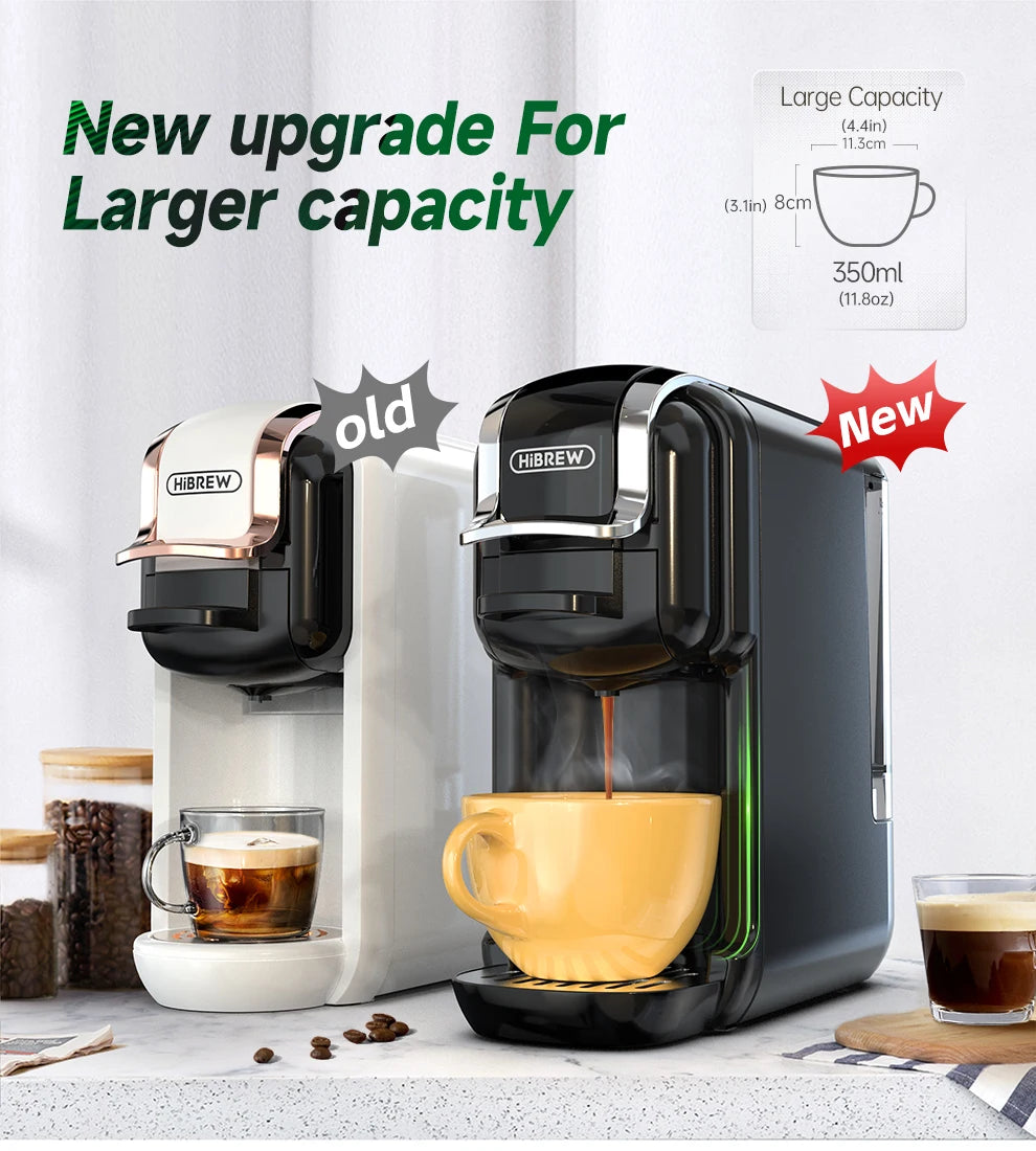 5-in-1 Capsule Coffee Machine – Hot & Cold Coffee, Cappuccino