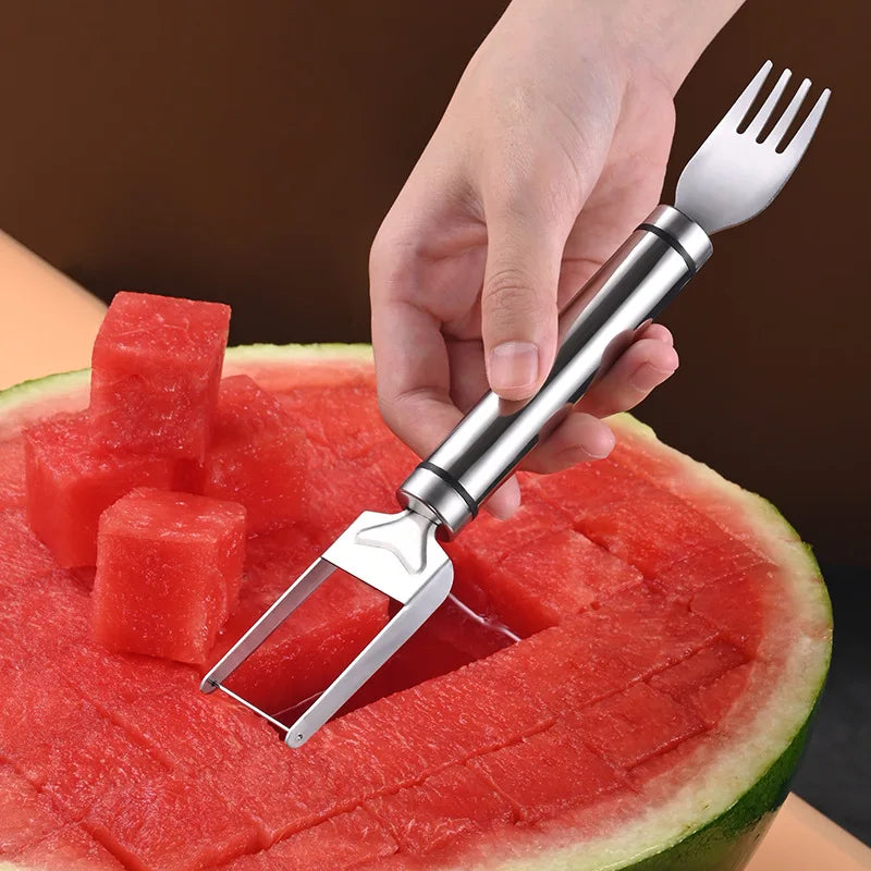 Stainless Steel Watermelon Cutter – Windmill Fruit Slicer Tool