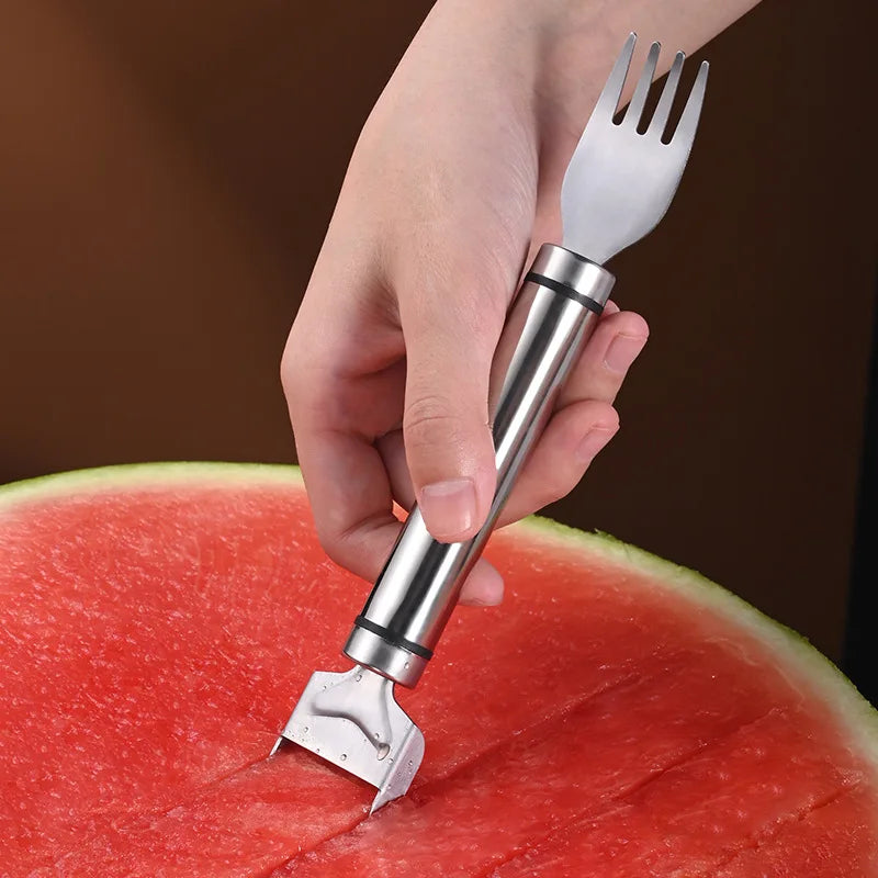 Stainless Steel Watermelon Cutter – Windmill Fruit Slicer Tool
