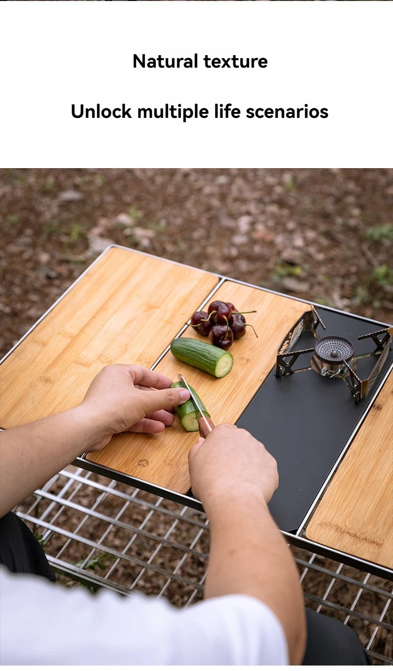 Portable Bamboo BBQ & Serving Board