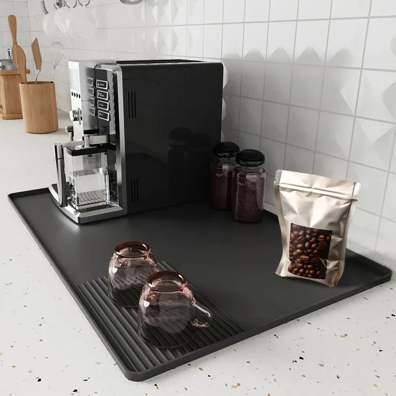 Coffee Machine Silicone Mat – Drain & Insulation Protection Pad