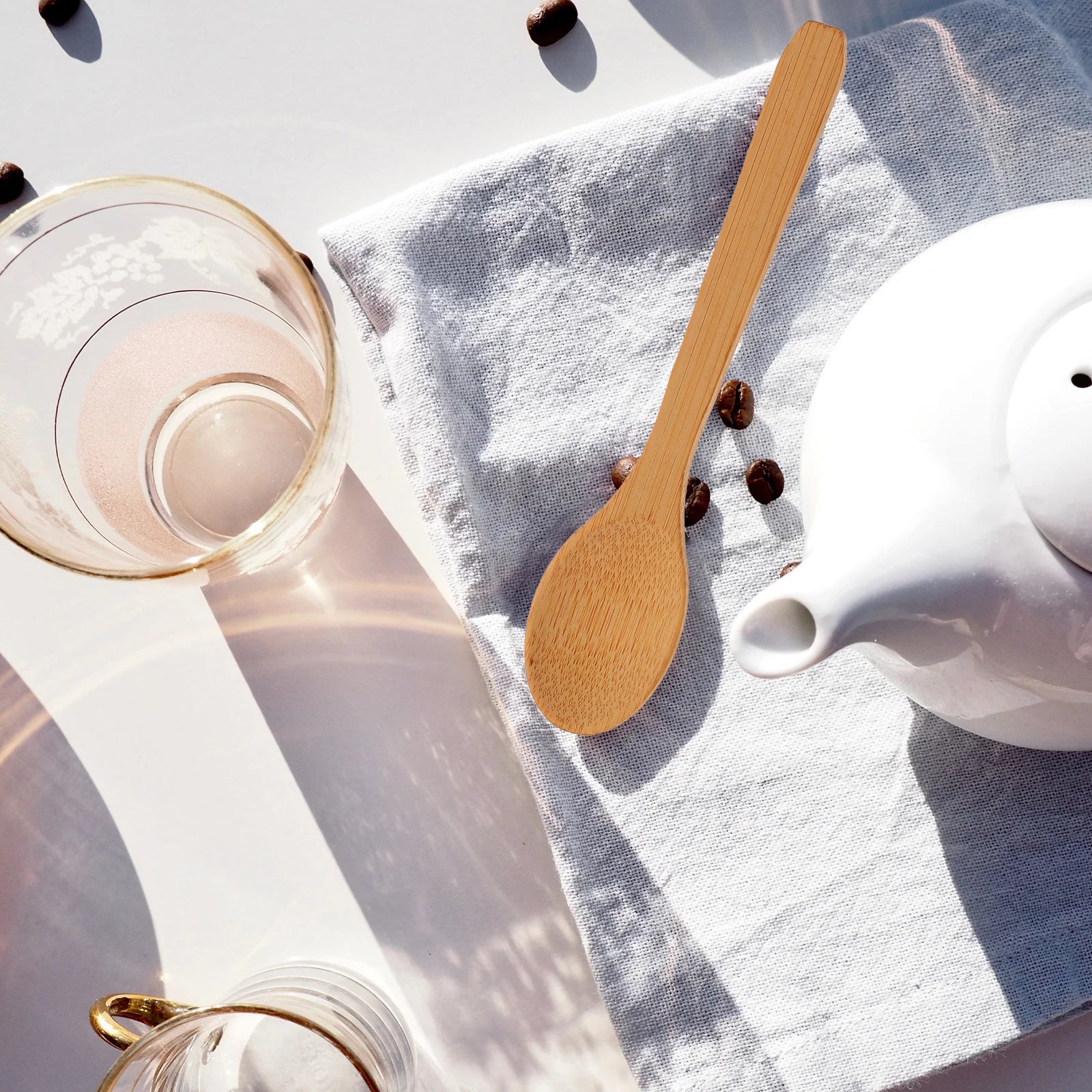 10-Piece Bamboo Teaspoon Set