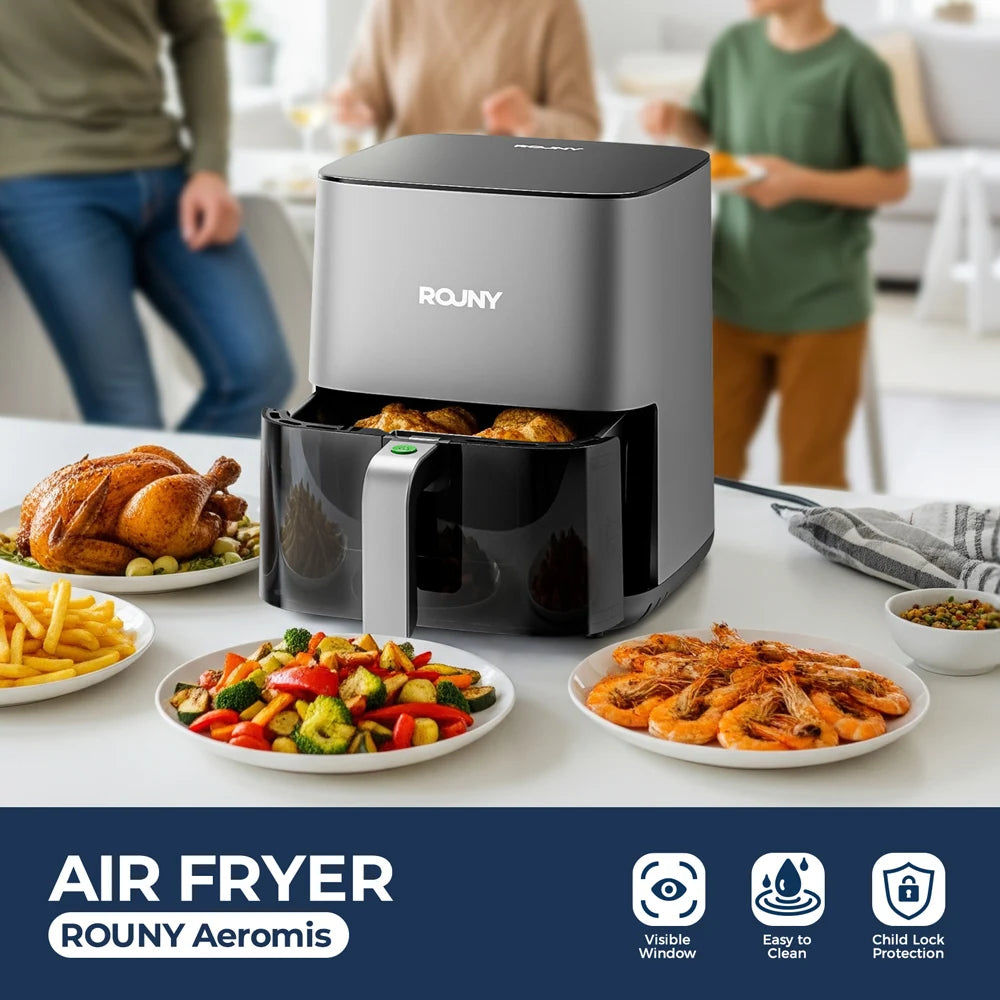 5L Electric Air Fryer – Touch Control, Nonstick Basket & Window