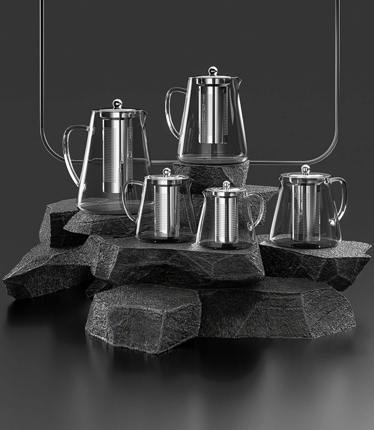 Heat-Resistant Glass Teapot – Stainless Steel Infuser for Tea