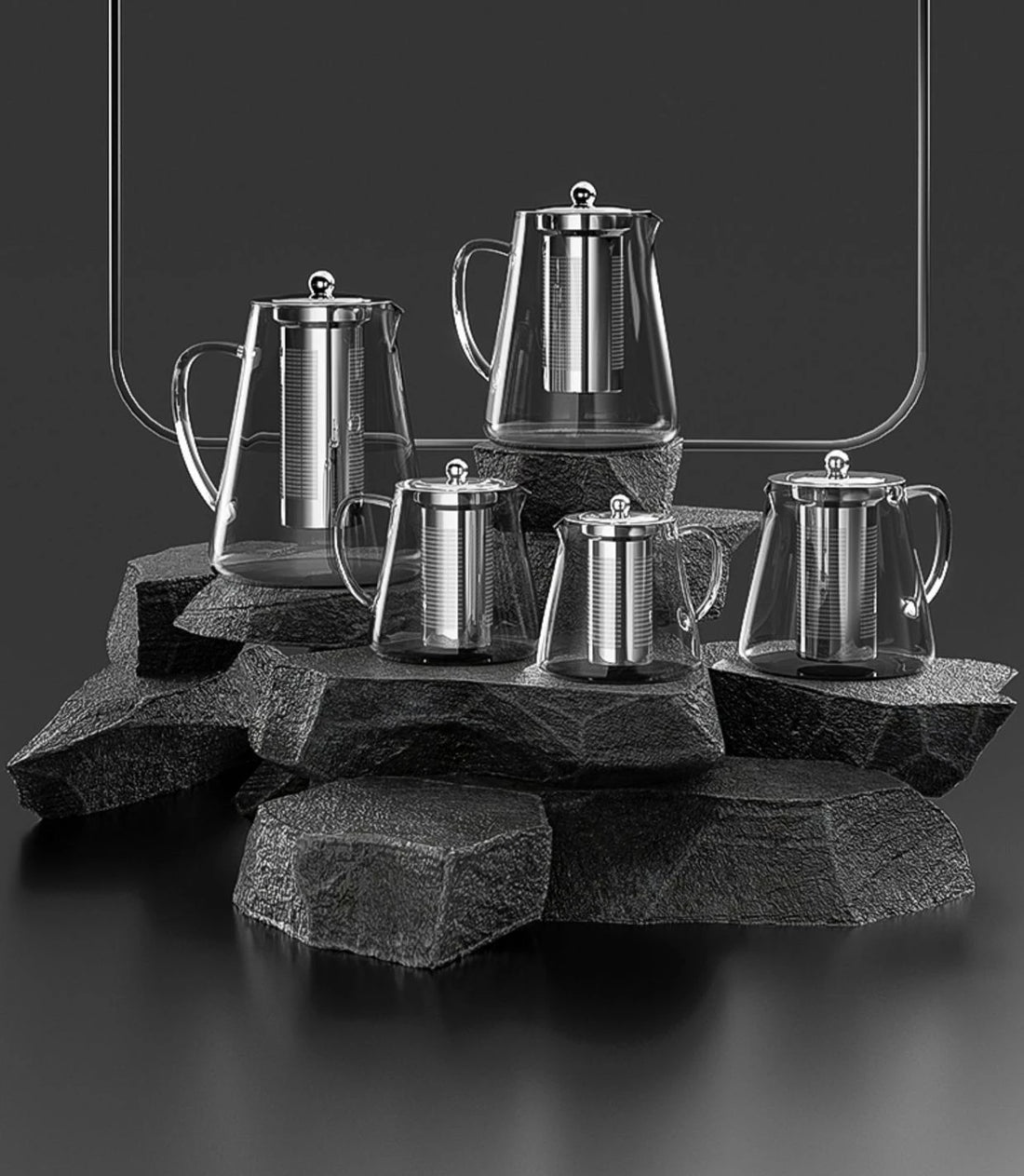 Heat-Resistant Glass Teapot – Stainless Steel Infuser for Tea