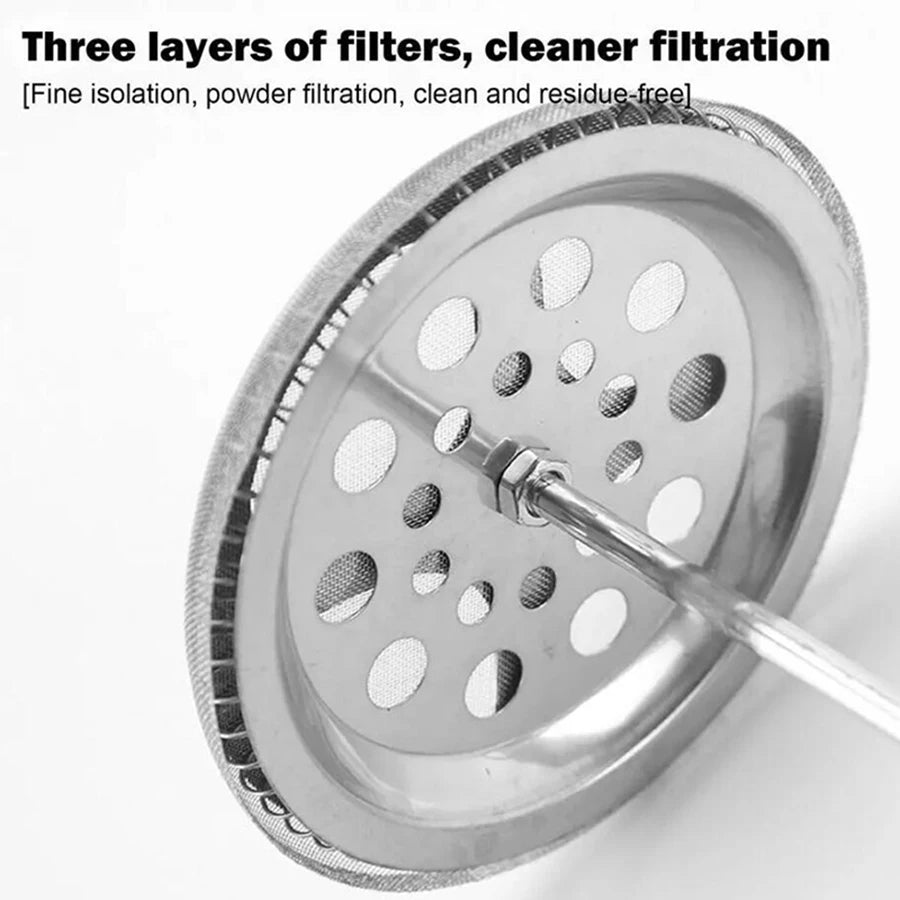 Stainless Steel Tea & Coffee Brewer – Heat-Resistant with Filter