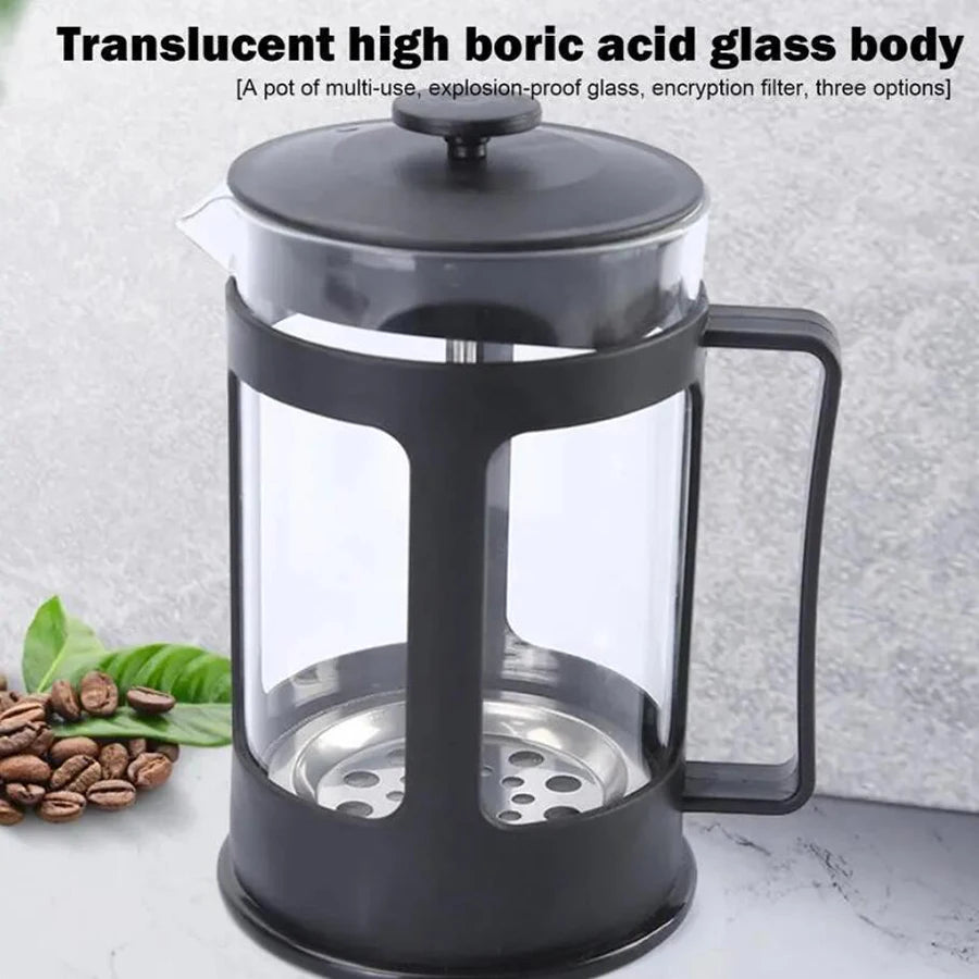 Stainless Steel Tea & Coffee Brewer – Heat-Resistant with Filter
