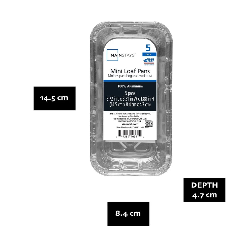 9-Pack Mini Aluminum Loaf Pans