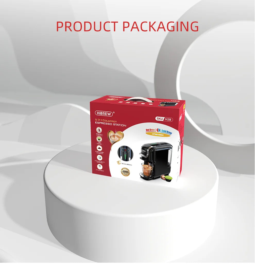 5-in-1 Capsule Coffee Machine – Hot & Cold Coffee, Cappuccino