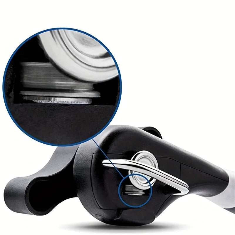 Plastic Hand-Operated Can Opener – Easy Grip Manual Kitchen Tool