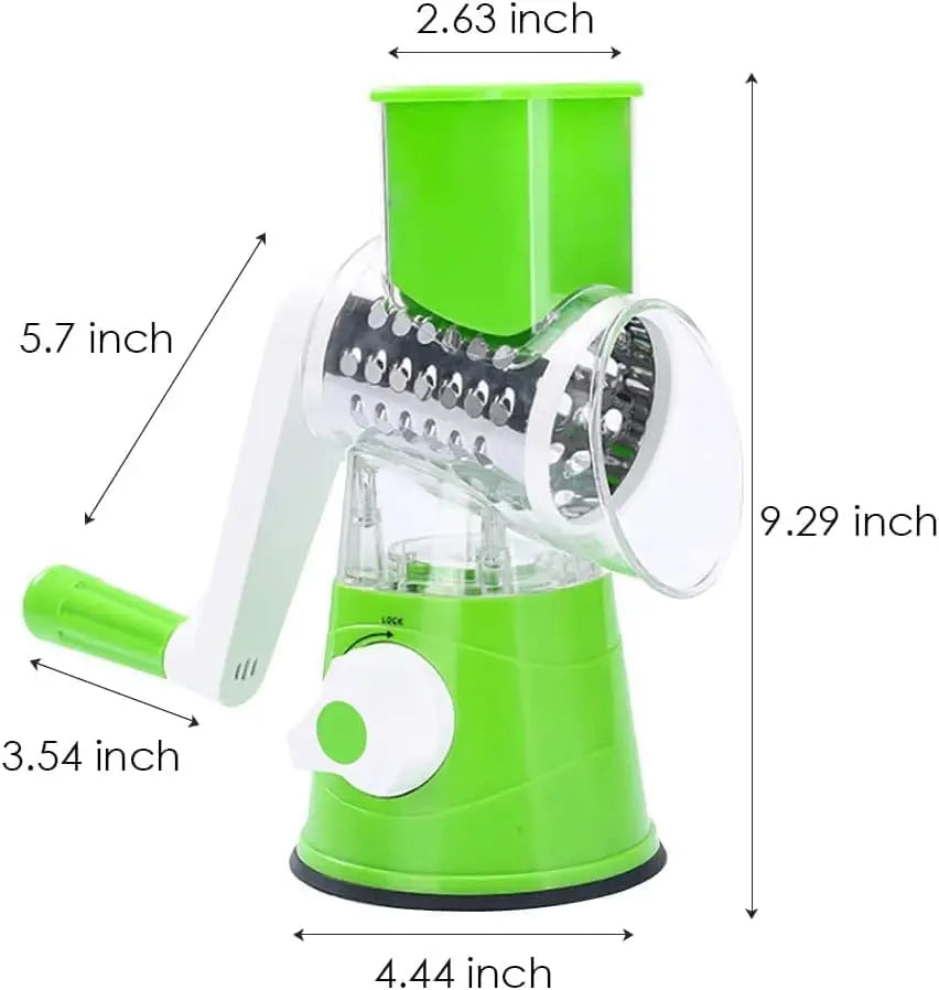 3-in-1 Rotary Cheese & Vegetable Grater