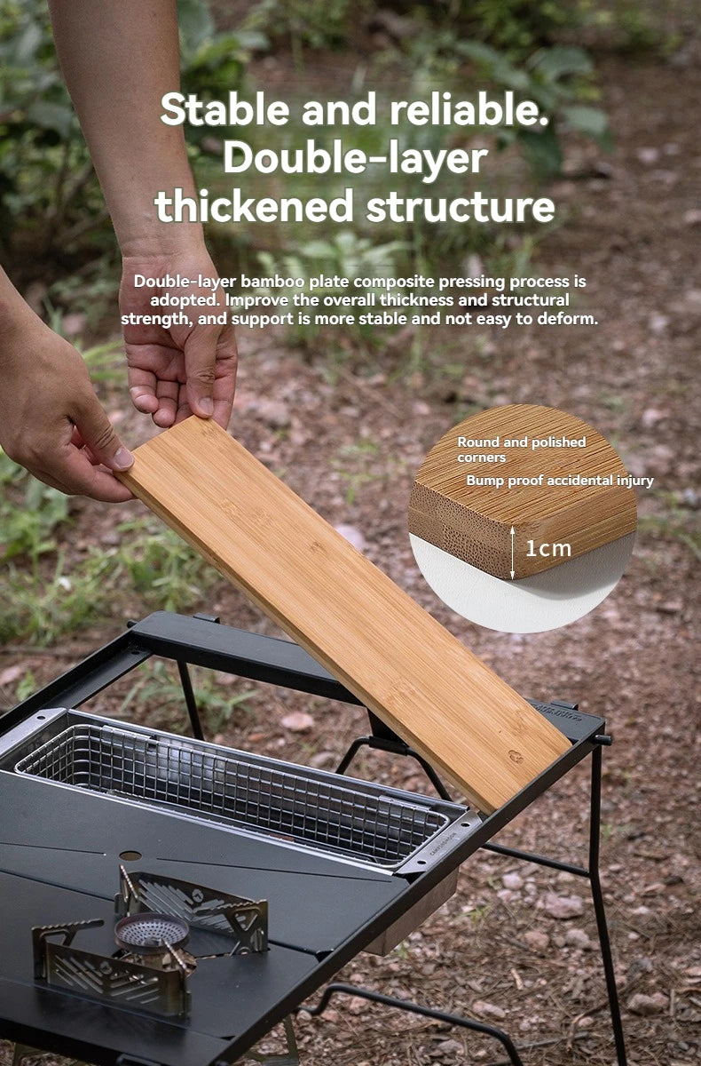 Portable Bamboo BBQ & Serving Board