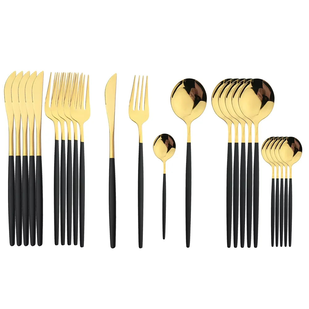 24-Piece Stainless Steel Silverware Set – Service for 6