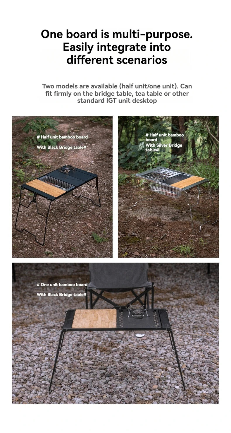 Portable Bamboo BBQ & Serving Board