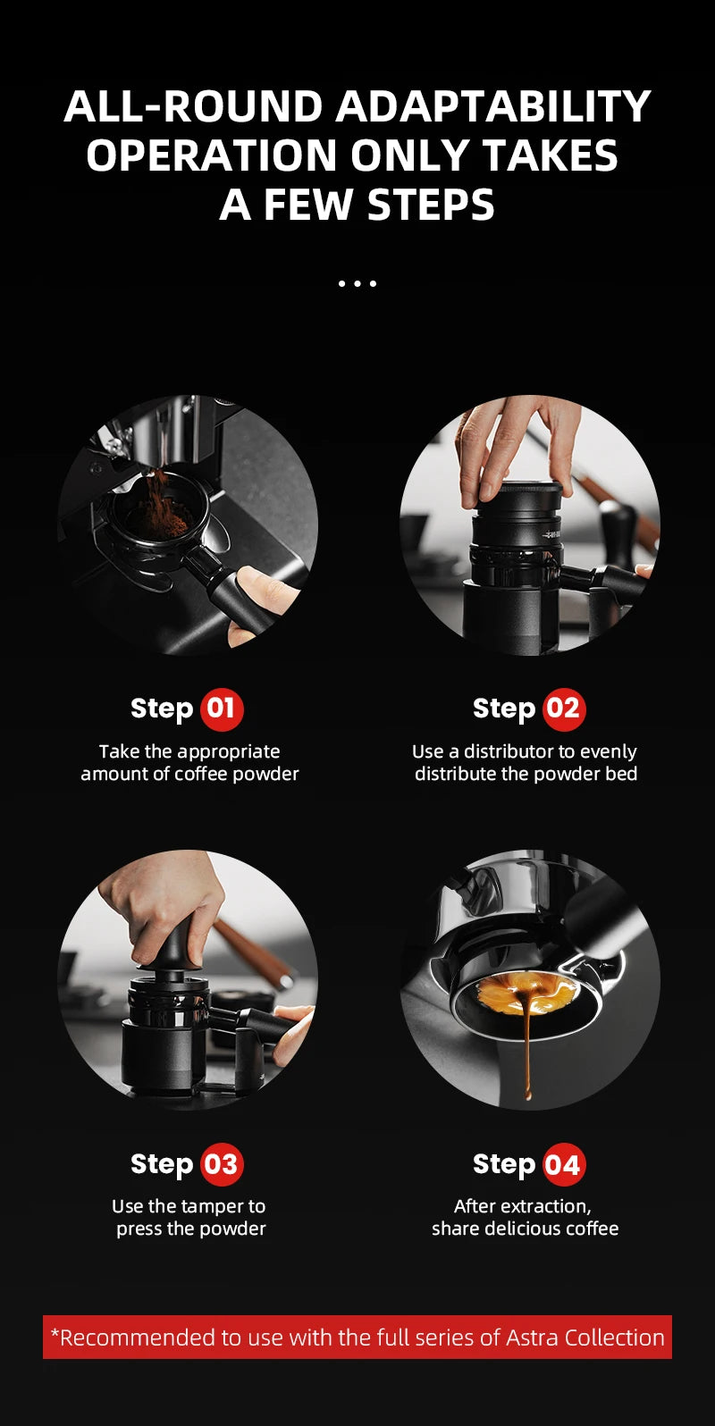 Astra 58mm Coffee Distributor – Professional Espresso Tool