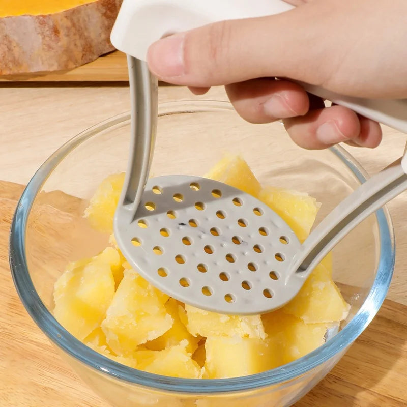 Manual Potato Masher & Ricer – Non-Slip Handle Kitchen Gadget