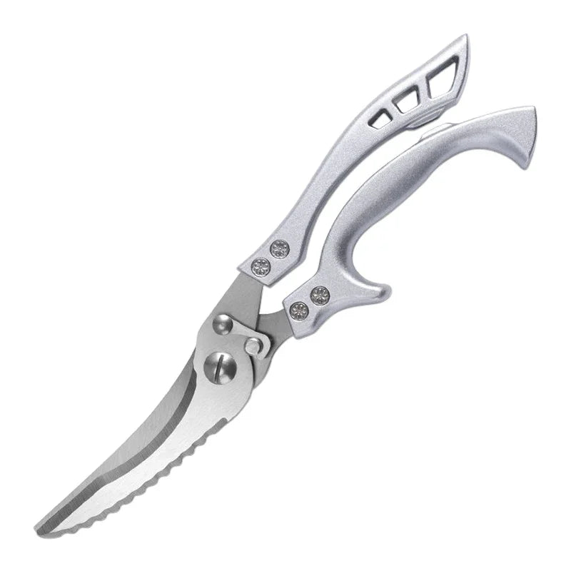 Laser Damascus Kitchen Knife Set – Cleaver, Boning & Scissors