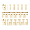 90-Piece Golden Cutlery Set – Service for 18, Stainless Steel Flatware