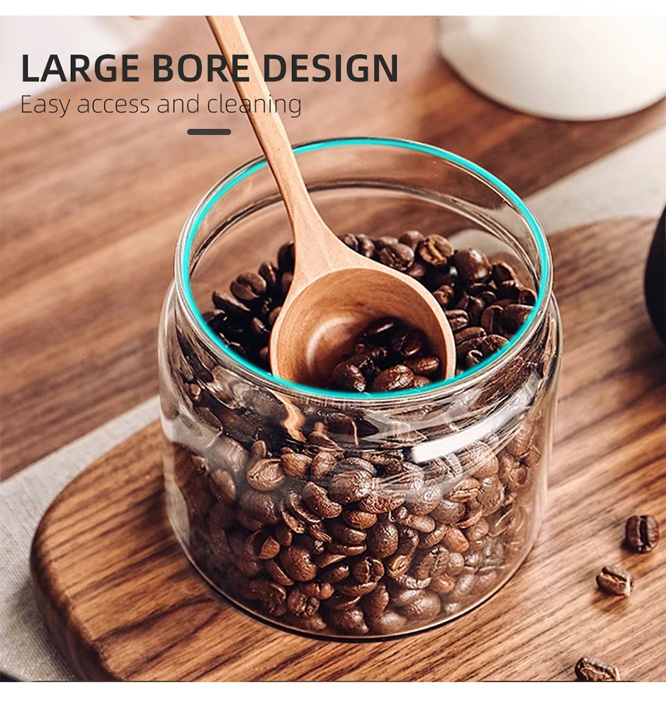 Vacuum Sealed Glass Jar – Coffee, Tea & Food Storage