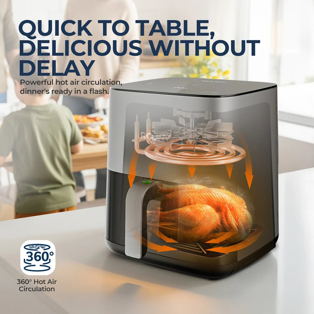 5L Electric Air Fryer – Touch Control, Nonstick Basket & Window