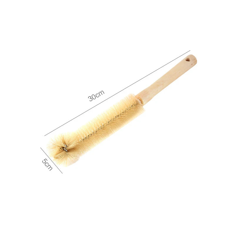 Wooden Long-Handle Bottle Cleaning Brush