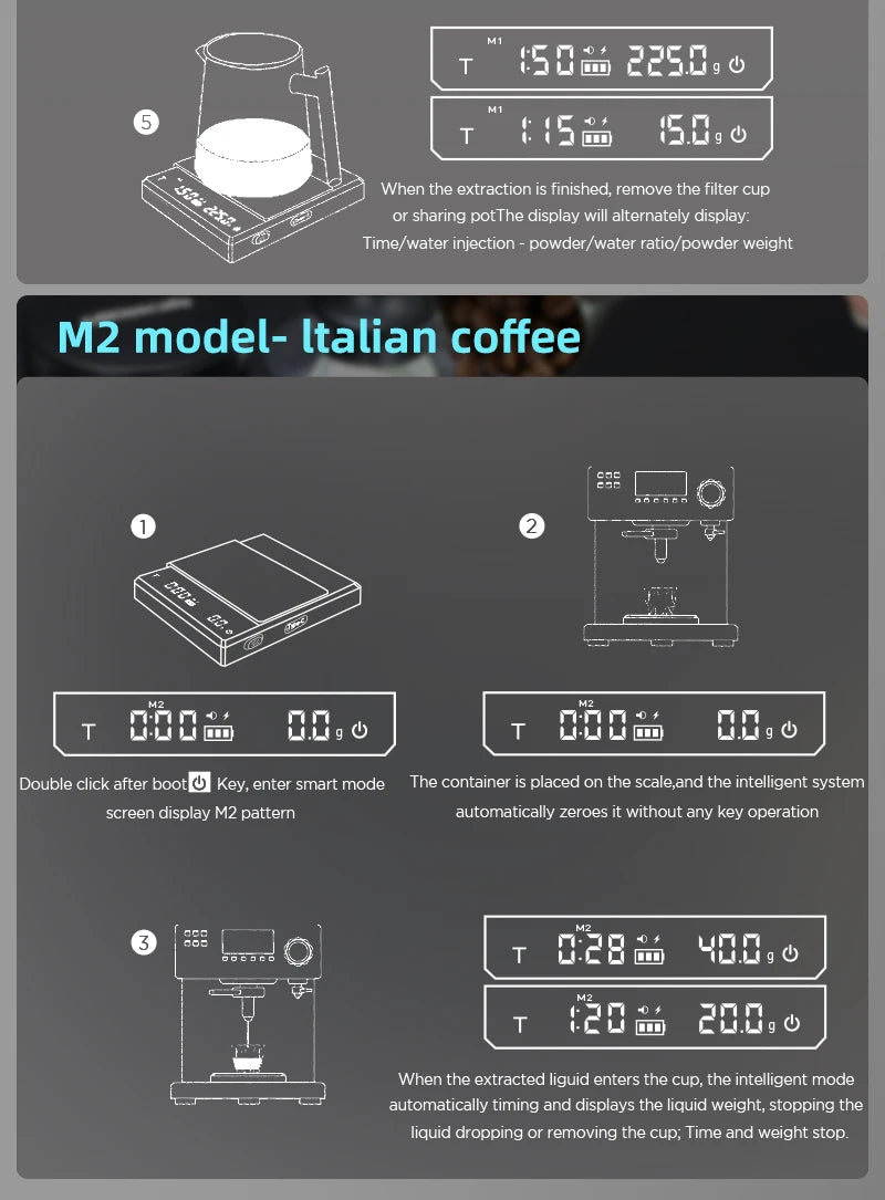Digital Coffee Scale – High Precision Kitchen Measuring Tool