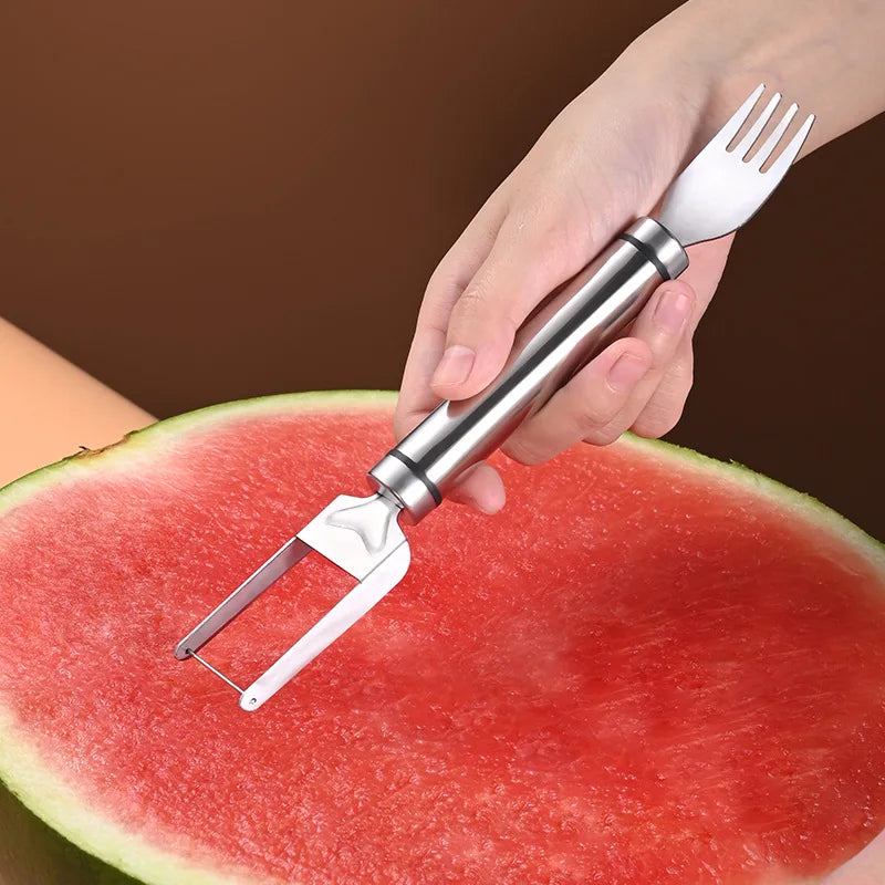 Stainless Steel Watermelon Cutter – Windmill Fruit Slicer Tool