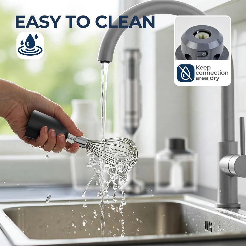 4-in-1 Hand Immersion Blender – 1000W Stainless Steel Stick Mixer