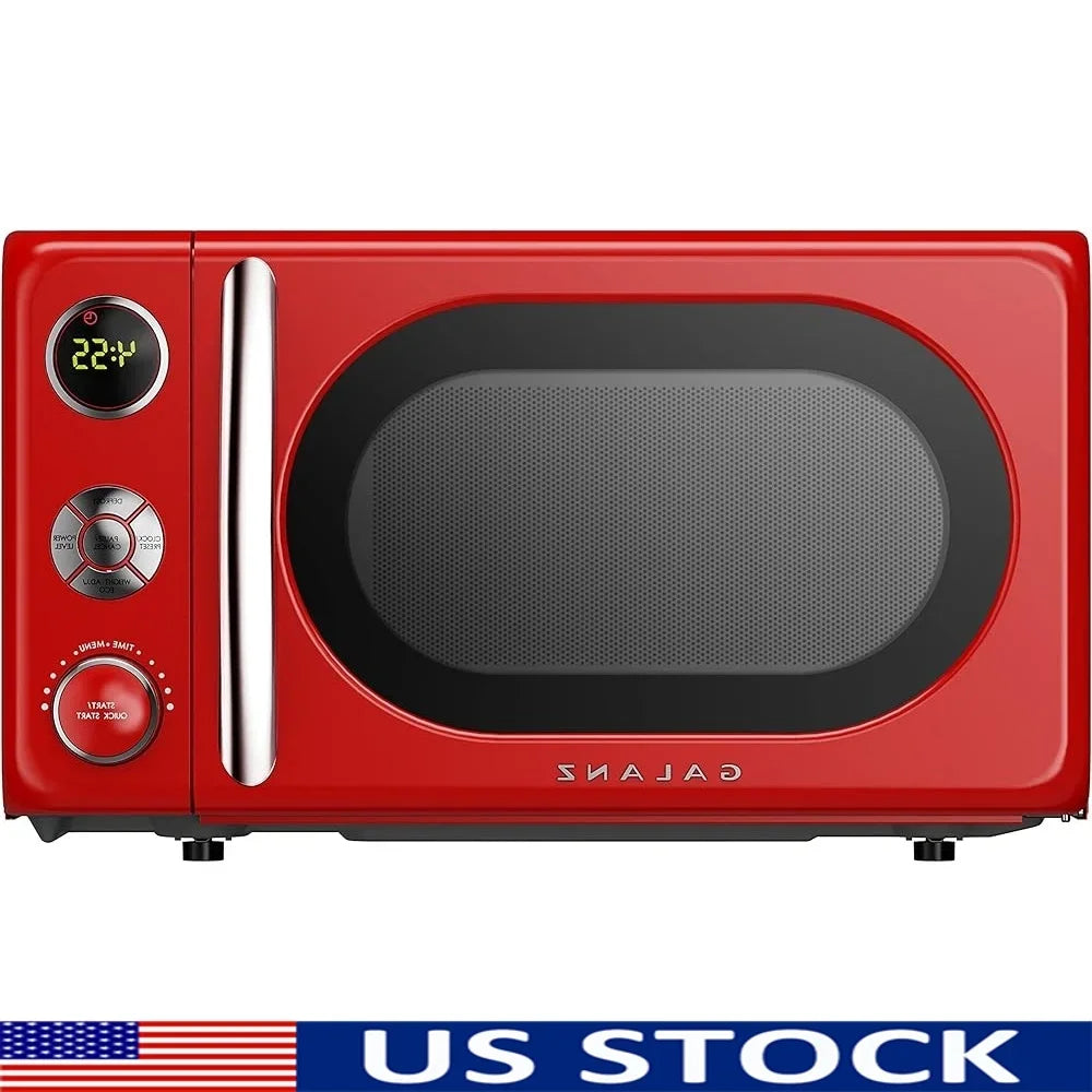 700W 0.7 Cu. Ft Microwave Oven – Stainless Steel with LED Display